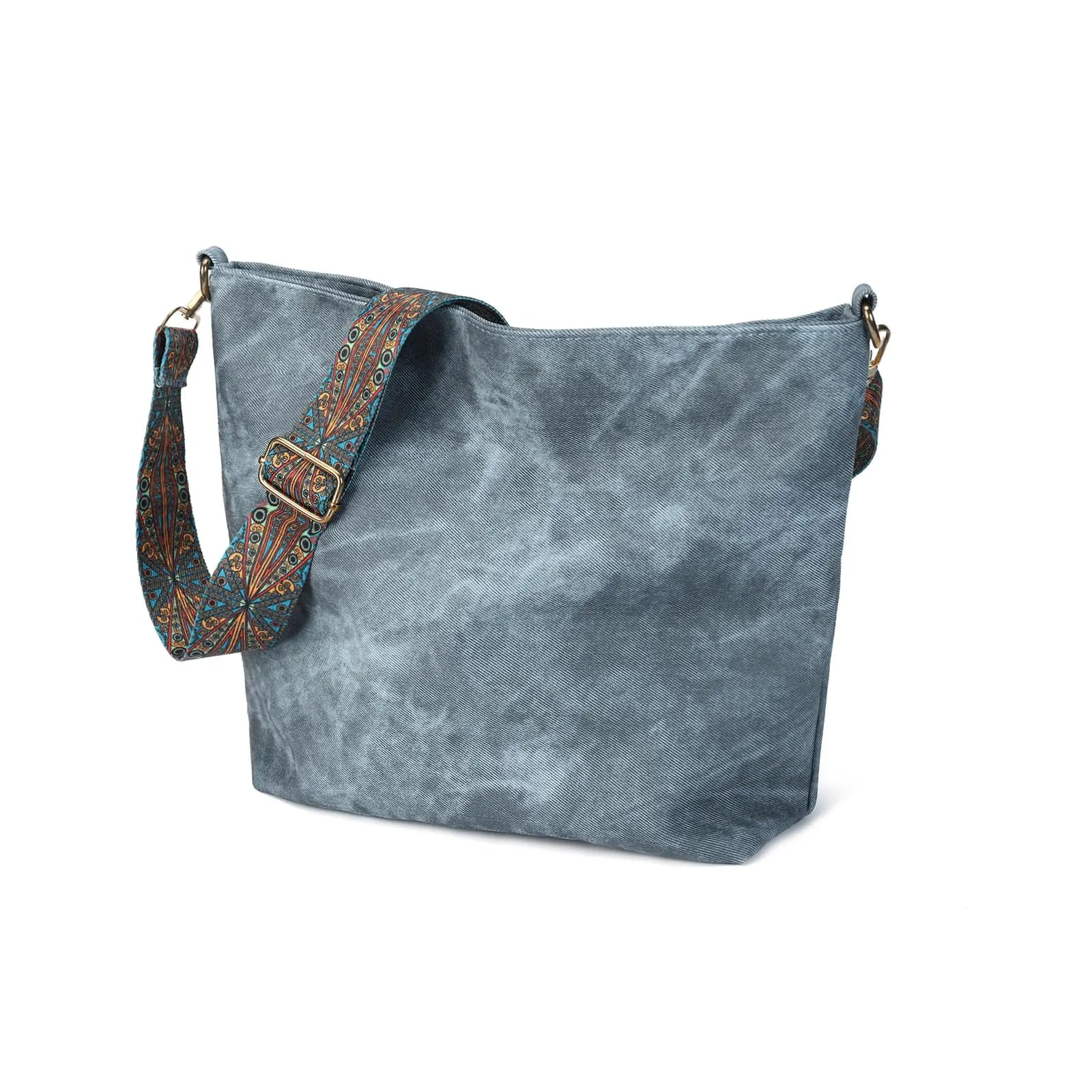 Trendy Shoulder Tote Bags with Adjustable Guitar Strap